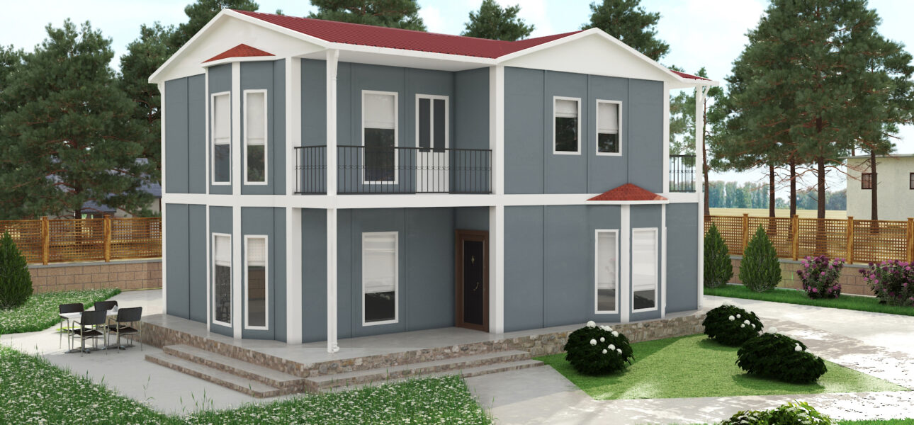 Çift Katlı Prefabrik Ev
