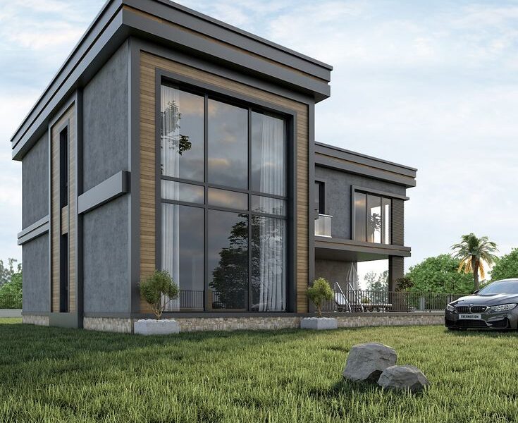 Çift Katlı Çelik Ev