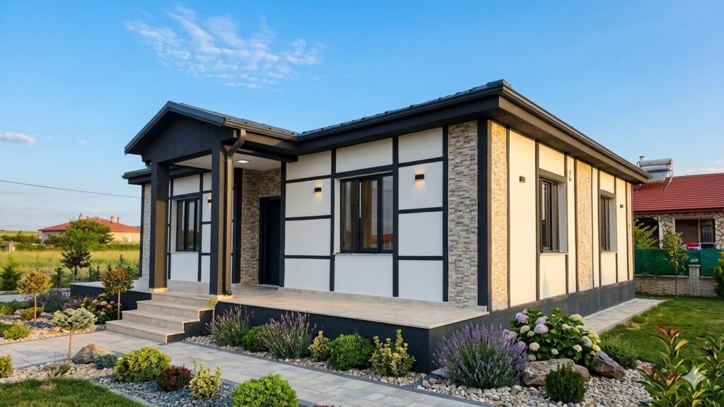 100m2 hafif çelik ev