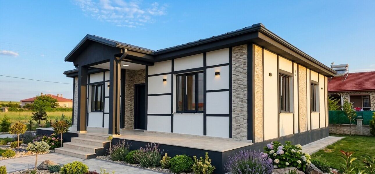 100m2 hafif çelik ev