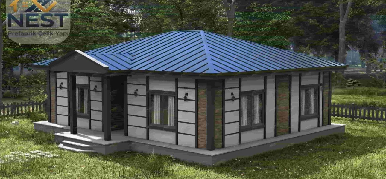 100m2 hafif çelik ev