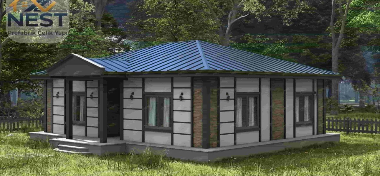 100m2 hafif çelik ev