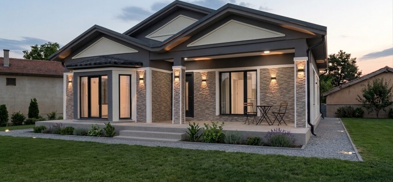 100m2 hafif çelik ev