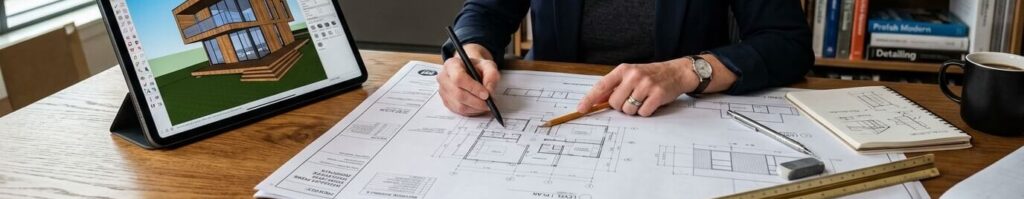 prefabrik proje çizimi
